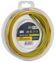 Трубка термоусадочная ТТУ нг-LS 12/6 желтая (2м/упак)  IEK