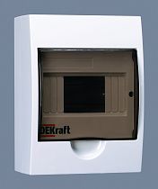 Корпус пластиковый навесной 6 модулей, IP41, ЩРН-П-6 DEK DEKraft Корпус пластиковый навесной 6 модулей, IP41, ЩРН-П-6 DEK DEKraft