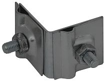 Держатель проводника круглого 6-10мм для фальца угловой h=40мм оцинкованная сталь TD IEK