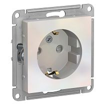 AtlasDesign Жемчуг Розеткас заземлениемсо шторками, 16А Systeme Electric (Schneider Electric)