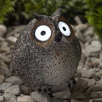 Садовая фигура ЭРА ERAFYS01-08 Сова, на солнечной батарее, 11,5 см