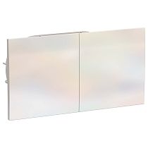 AtlasDesign Жемчуг Розеткас заземлением двойная,со шторками, с крышкой, 16А, (в сборе с рамкой) Systeme Electric (Schneider Electric)