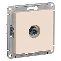 AtlasDesign Бежевый Розетка TV проходная 4DB Systeme Electric (Schneider Electric)