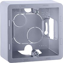 INSPIRIA Коробка для накладного монтажа 1-местная алюминий