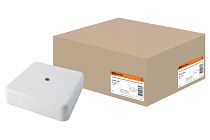 Коробка распаячная КР 75х75х20 ОП белая IP40 TDM Коробка распаячная КР 75х75х20 ОП белая IP40 TDM
