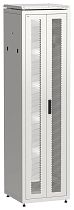 ITK LINEA N Шкаф сетевой 19" 47U 600х600мм двери передняя двустворчатая перфорированная задняя перфорированная серый IEK