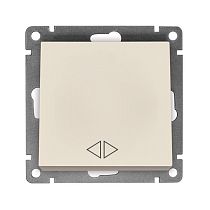 Выключатель одноклавишный перекрестный UNIVERSAL серия "Афина" слоновая кость (ivory)