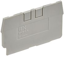 Заглушка для колодки клеммной CP 2,5мм2 серая  IEK