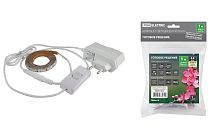 Комплект светодиодной ленты SMD2835-60 LED/м-12 В-4,8 Вт/м-IP20-3000 К (1 м), 6 Вт  TDM