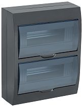 Корпус модульный пластиковый ЩРН-П-24 IP41 навесной черный  IEK Корпус модульный пластиковый ЩРН-П-24 IP41 навесной черный  IEK