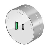 MultiTrack Розетка 2хUSB (тип А+С) 18Вт, 5В/3А Белый MultiTrack Розетка 2хUSB (тип А+С) 18Вт, 5В/3А Белый