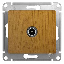 Glossa Дерево Дуб Розетка TV Systeme Electric (Schneider Electric)