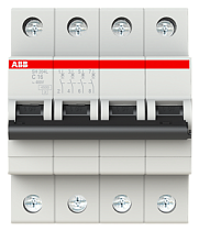 Автоматический выключатель четырехполюсный C 16А 6кА SH204 ABB