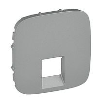 Панель лицевая для одиночных телефонных информационных розеток алюминий Valena ALLURE Legrand