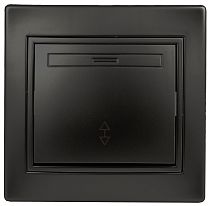 Переключатель ЭРА Intro Plano 1-103-05 10А 250В антрацит одноклавишный