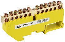 Шина PE "земля" на DIN-изоляторах ШНИ-6х9-12-Д-Ж  IEK