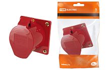 Розетка 415 скрытая 3Р+РЕ+N 16А 380В IP44  TDM