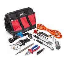 Набор инструментов для монтажа муфт НИМ-70, 8 предметов в сумке (КВТ) Набор инструментов для монтажа муфт НИМ-70, 8 предметов в сумке (КВТ)