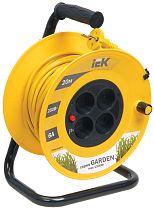 Удлинитель на катушке 4х20м без заземления 6А IP20 УК20 "Garden" с термозащ. 2х0.75  IEK