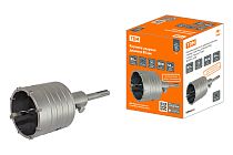 Коронка ударная по кирпичу и бетону, победит, SDS-Plus, d 80 мм, М22, в сборе, "Гранит"  TDM