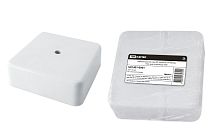 Коробка распаячная КР 50х50х20 ОП белая, IP40, инд. штрихкод  TDM
