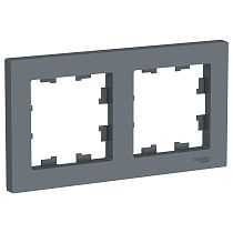 AtlasDesign Грифель Рамка 2 постовая , универсальная Systeme Electric (Schneider Electric)