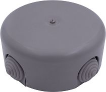 Распределительная коробка 110мм пластик цвет Титан 4 кабельных ввода в комплекте Bironi