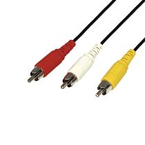 Шнур 3 RCA - 3 RCA, 10м, черный REXANT Шнур 3 RCA - 3 RCA, 10м, черный REXANT