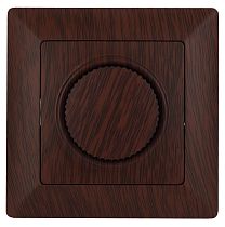 Светорегулятор ЭРА Intro Solo 4-401-10 поворотный, 600Вт 230В, IP20, скрытой установки, венге