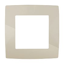 Рамка ЭРА 12 12-5001-02 для выключателей и розеток одинарная пластик слоновая кость