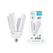 Лампа Gauss Basic 30W 2900lm 4000K E27 Клевер-4 LED 1/20 Лампа Gauss Basic 30W 2900lm 4000K E27 Клевер-4 LED 1/20