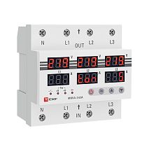Трехфазное реле напряжения и тока с дисп. MRVA-3 63A EKF Трехфазное реле напряжения и тока с дисп. MRVA-3 63A EKF
