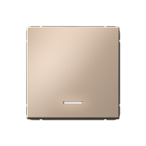 ArtGallery Песочный Выключатель одноклавишный, с подсветкой, сх.1а, 10АХ, механизм Systeme Electric (Schneider Electric)