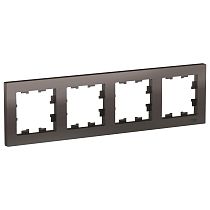 AtlasDesign Мокко Рамка 4 постовая, универсальная Systeme Electric (Schneider Electric)