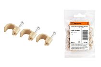 Скоба 8мм круглая пластиковая (сосна) (50шт)  TDM