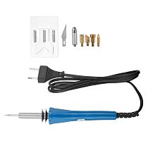 Выжигатель (набор паяльник - выжигатель), пирограф, 30Вт, 230В, 420-450°C, 6 насадок, блистер REXANT Выжигатель (набор паяльник - выжигатель), пирограф, 30Вт, 230В, 420-450°C, 6 насадок, блистер REXANT