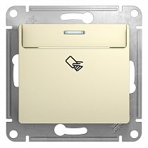 Glossa Бежевый Выключатель карточный, сх.6 Systeme Electric (Schneider Electric)