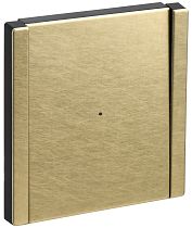 FORTE&PIANO Выключатель 1-клавишный проходной с индикацией 10А FP604M металл шампань IEK