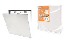 Люк под плитку, алюминиевый, съемный, нажимной, ограничитель-цепочка, 300х400,  TDM