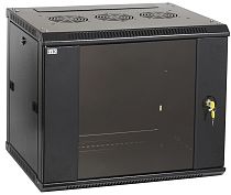 ITK Шкаф LINEA W 9U 600x450 мм дверь стекло, RAL9005 IEK