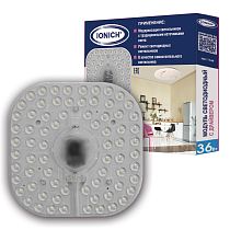 Модуль светодиодный для декоративных светильников ТМ IONICH 36 Вт 2880 Лм 230 В 6500 К 180х180 мм IP20