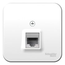 Blanca открытая установка с изолированной пластиной Белый Розетка ТЛФ RJ11 Systeme Electric (Schneider Electric)