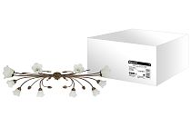 Люстра НПБ-01-22-12х25 «Сканди» антик с медью 12х25Вт E14  TDM