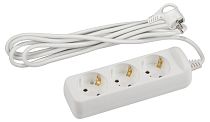 Удлинитель ЭРА c заземлением, U-3e-10m-3x1,5 3 гнезда, 10м, ПВС, 3х1,5мм2, 16А