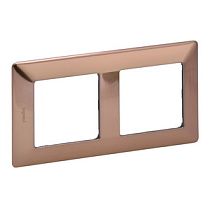 Рамка двухпостовая универсальная медь Valena LIFE Legrand