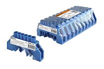 Шина "N" нулевая в изоляторе на DIN-рейку 8x12мм 6 групп инд. стикер  TDM