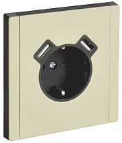 FORTE&PIANO Розетка 1-местная с заземлением с защитными шторками винтовое крепление 16А USB A+A 3,1А FP845M металл серый сланец IEK