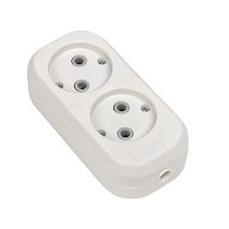 Колодка 2 гн. 10А 2,2кВт б/з Эксперт EKF PROxima