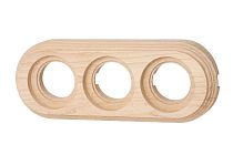 Рамка 3 постовая (Натурэль на бревно 280мм) Bironi