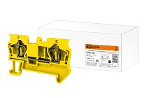 Зажим клеммный безвинтовой (ЗКБ) 1,5 мм2 17,5А желтый  TDM